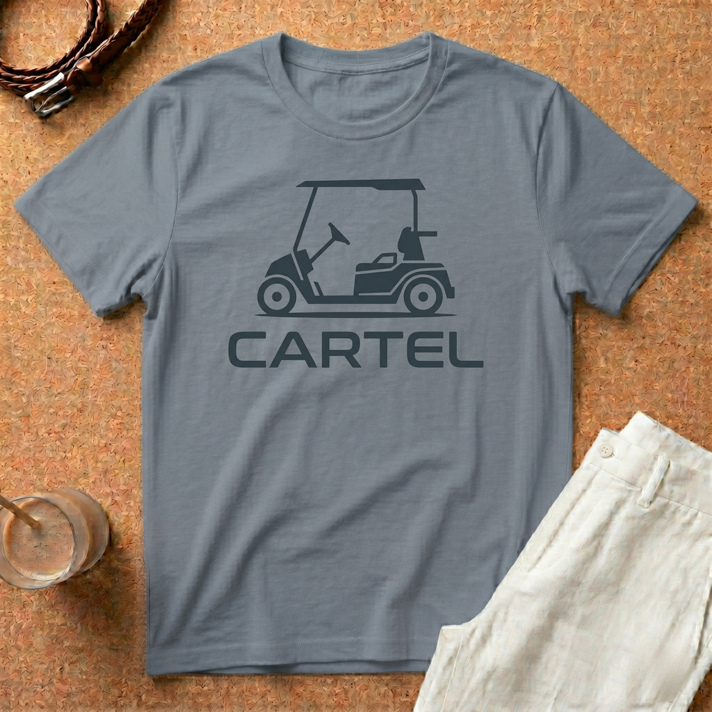 Golf Cart 'Cartel' T‑Shirt — Retro Golfing Crew T-Shirt
