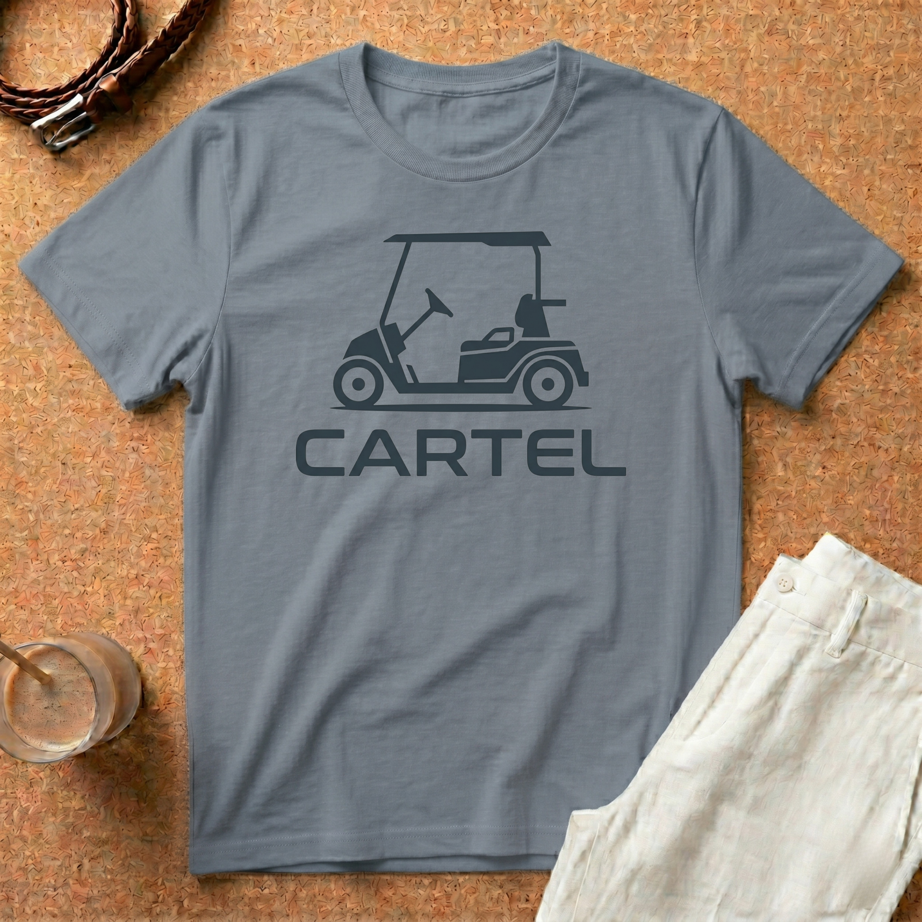 Golf Cart 'Cartel' T‑Shirt — Retro Golfing Crew T-Shirt