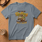 Golf Cart T-Shirt — "They See Me Rolling They Hatin'" Vintage Driving Tee