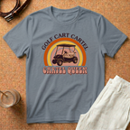 Golf Cart Cartel "Cartel Queen" T-Shirt — Retro Golf Cart Tee for Women & Golfers