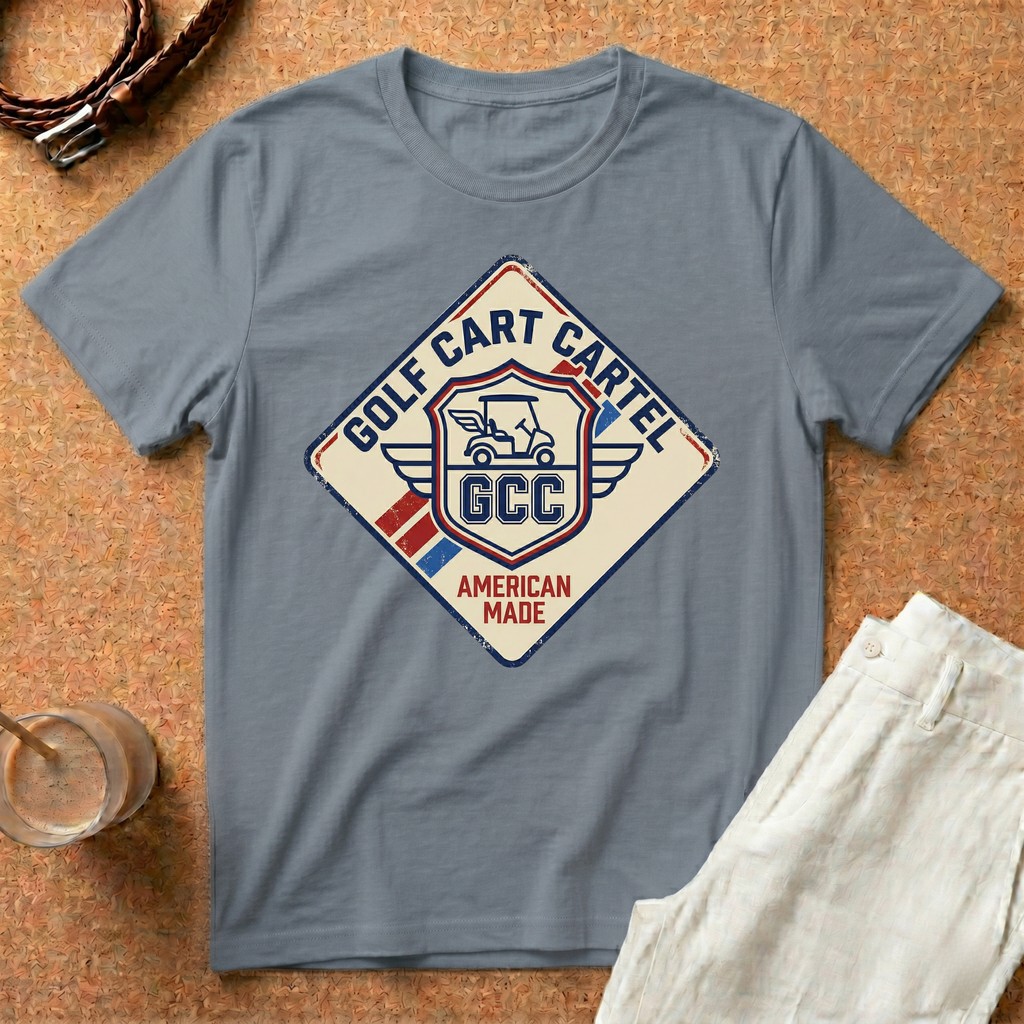 Golf Cart Cartel T-Shirt – Vintage American Made Golf Tee