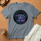 T-Shirt - 'No Meetings Just Rides' Neon Golf Cart Crew Tee
