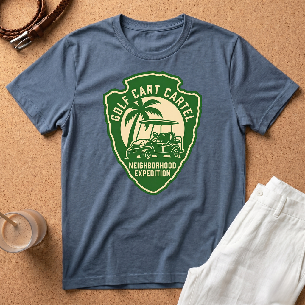 Golf Cart Cartel T-Shirt - Neighborhood Expedition