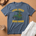 Speed Demon Golf Cart T-Shirt — "Local Speed" Retro Cartoon Tee