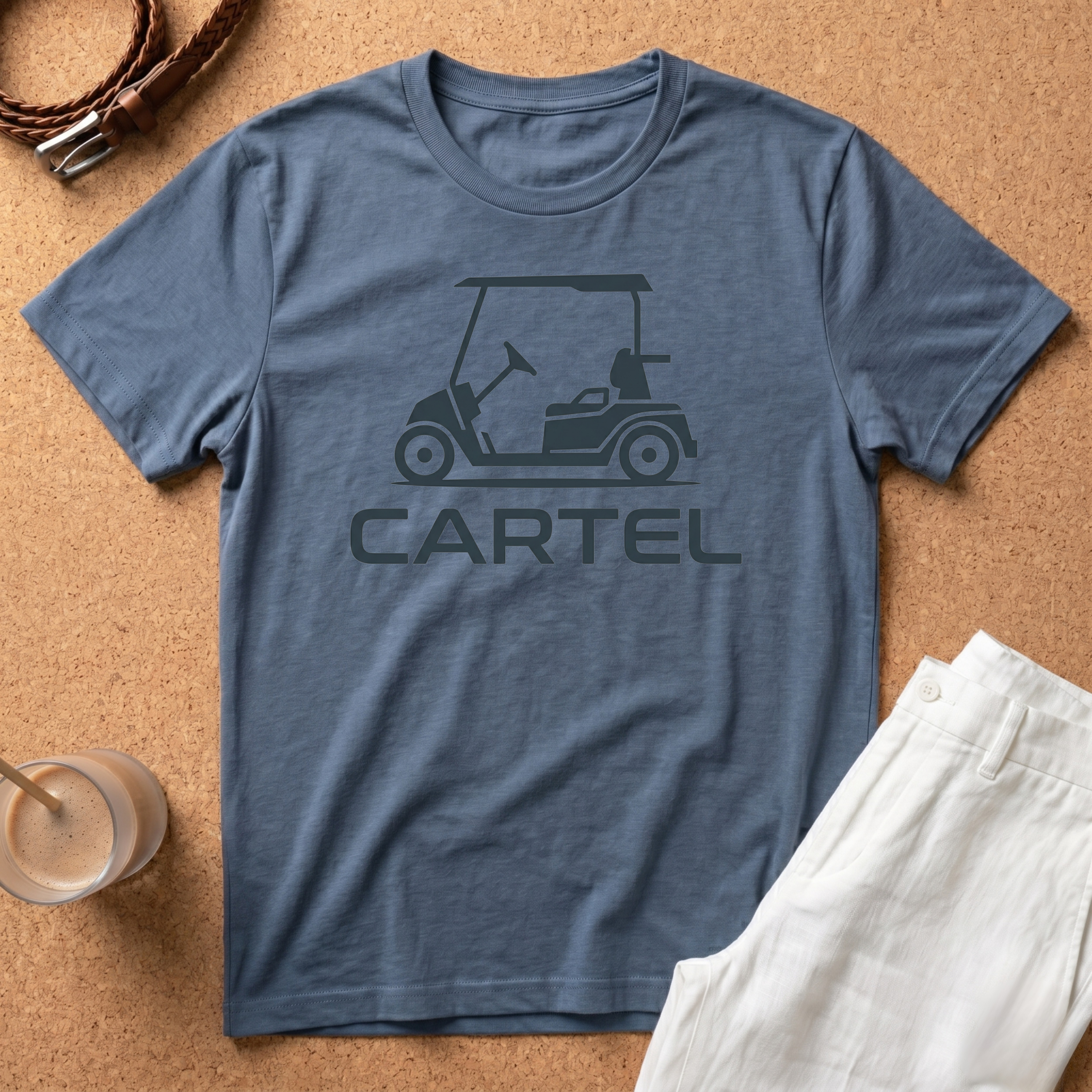 Golf Cart 'Cartel' T‑Shirt — Retro Golfing Crew T-Shirt