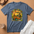 Sunset Cruising T-Shirt — Vintage Golf Cart Beach Tee