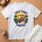Golf Cart Cartel T-Shirt — Retro Beach Tee