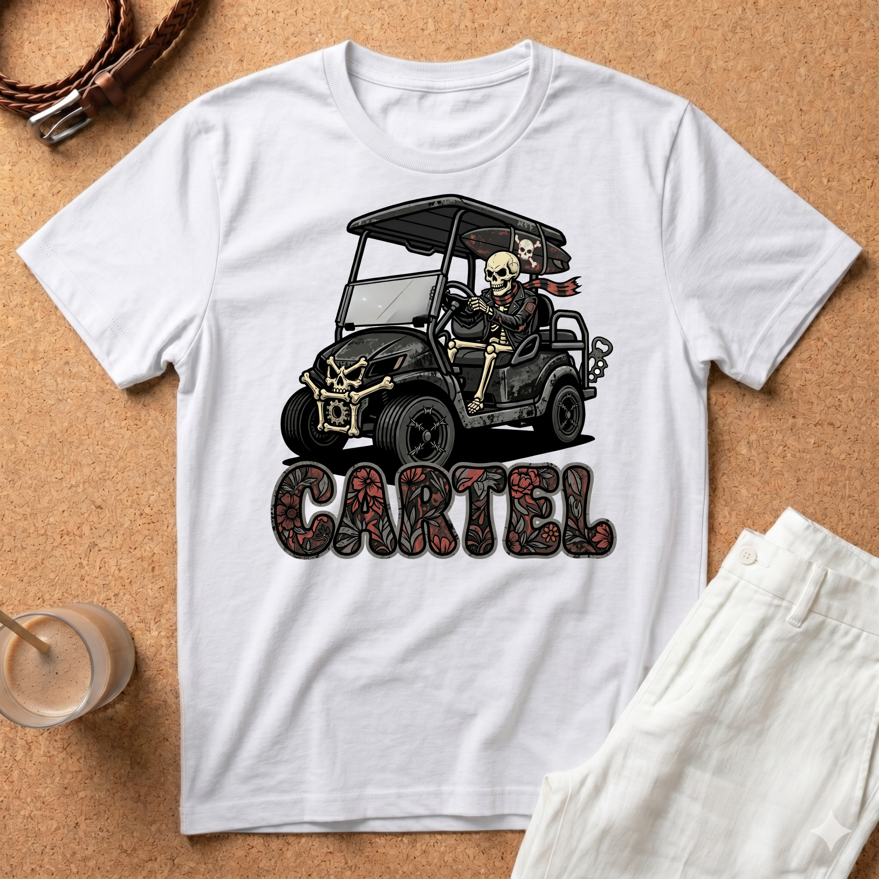 Cartel Golf Cart T-Shirt — Funny Off-Roading Club Tee