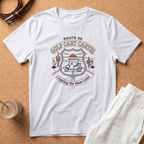 Route 66 Golf Cart T-Shirt — "Golf Cart Cartel" Cruising the Slow Lane Graphic Tee