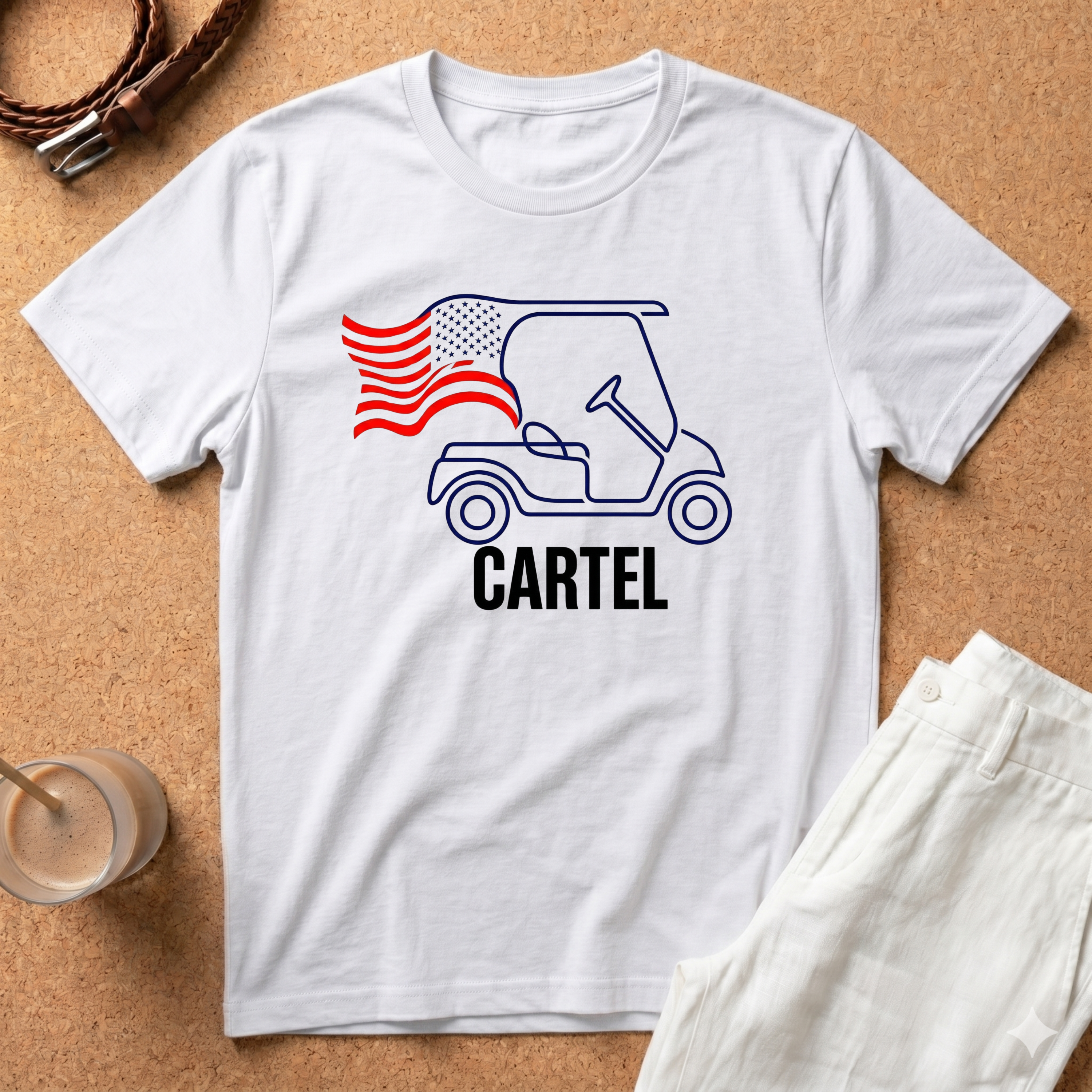 Golf Cartel T‑Shirt – Vintage Golf Cart Graphic Tee