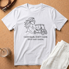 Golf Cart T-Shirt — “Cart Hair, Don’t Care” Graphic Tee for Golf Lovers