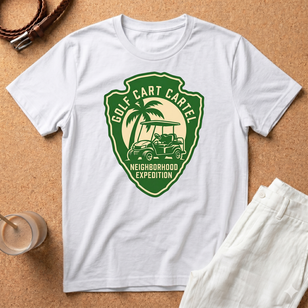 Golf Cart Cartel T-Shirt - Neighborhood Expedition
