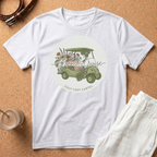Golf Cart Cruise T-Shirt — Retro Floral Golf Cart Graphic Tee