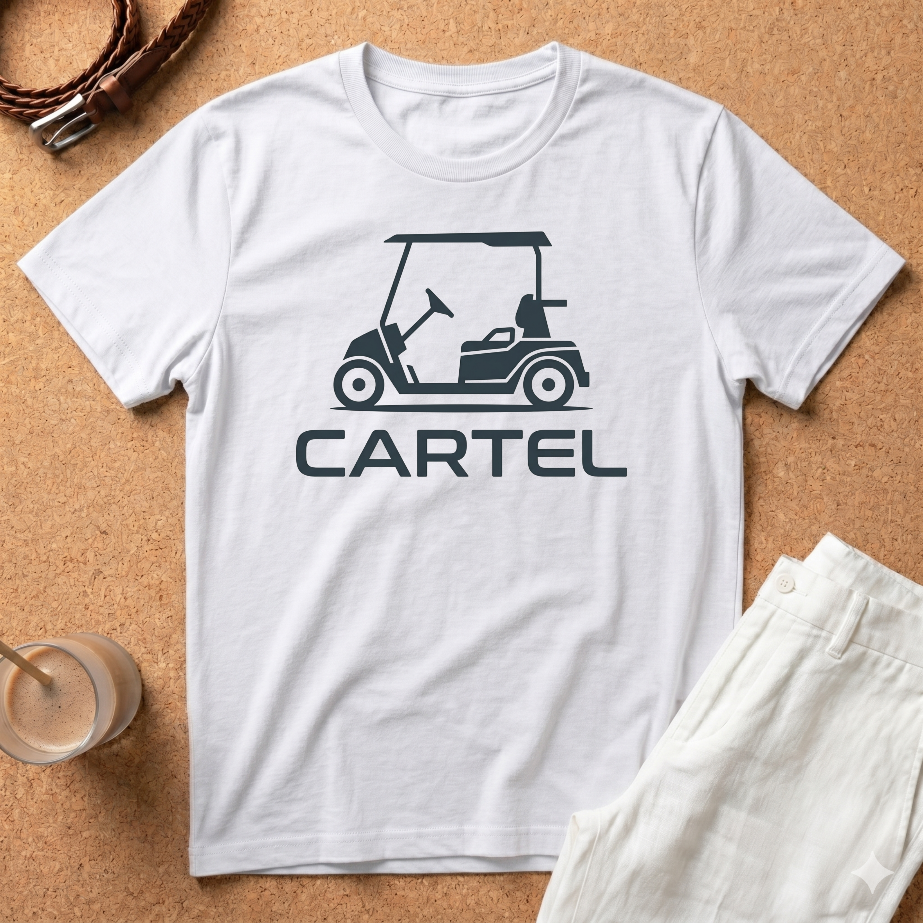 Golf Cart 'Cartel' T‑Shirt — Retro Golfing Crew T-Shirt