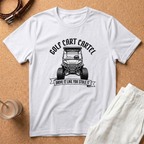 Golf Cart T-Shirt — "Golf Cart Cartel: Drive It Like You Stole It" Graphic Tee