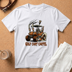 Golf Cart Cartel T-Shirt – Retro Smoking Golf Cart Graphic Tee