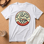Golf Cart Cartel T-Shirt — "Drive It Like You Stole It" Vintage Golf Tee