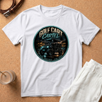 Golf Cart Cartel T-Shirt – Retro Nighttime Driving Graphic Tee