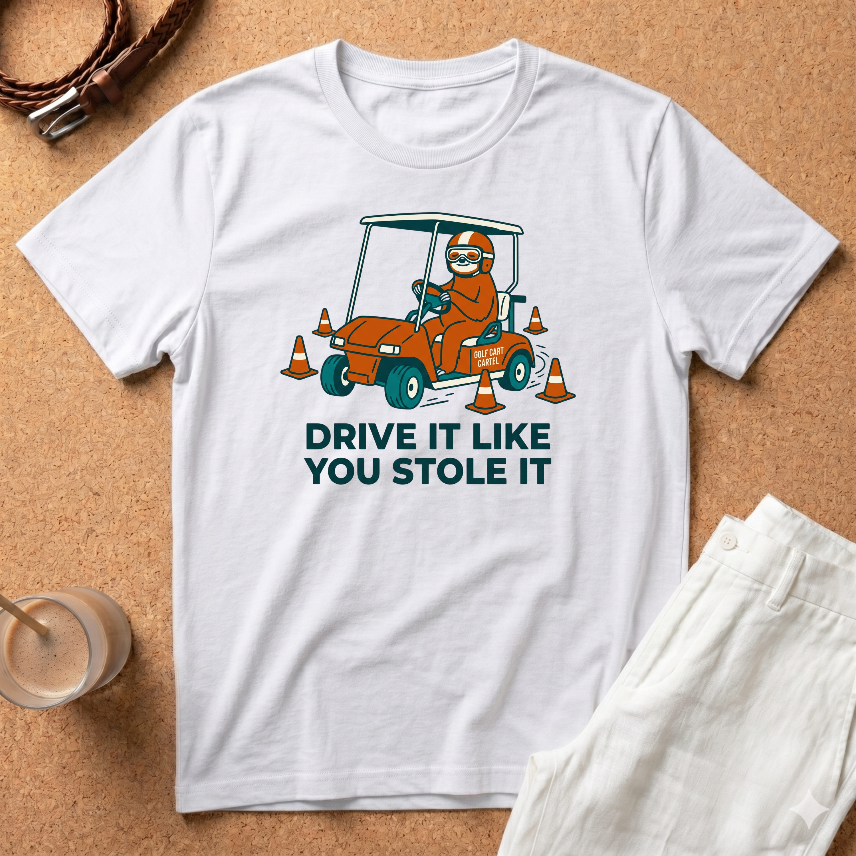 Drive It Like You Stole It T-Shirt — Funny Golf Cart Driving Tee