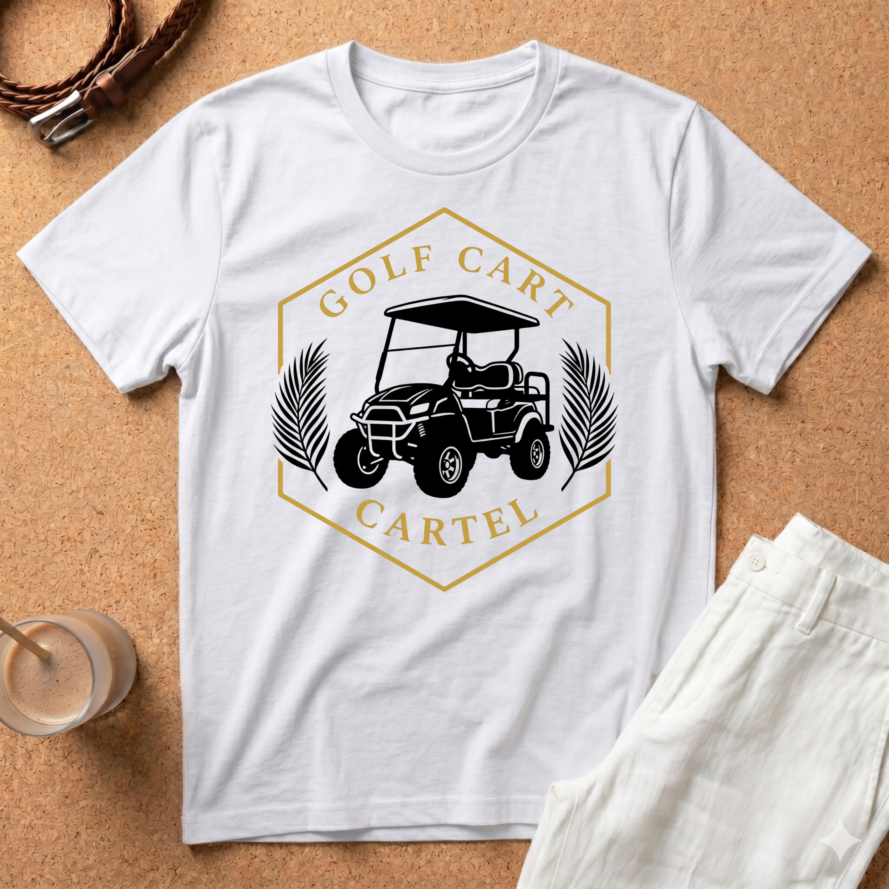 Golf Cart Cartel T-Shirt — Vintage Golf Cart Graphic Tee