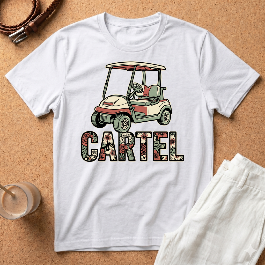 Golf Cart 'Cartel' T-Shirt – Graphic Tee
