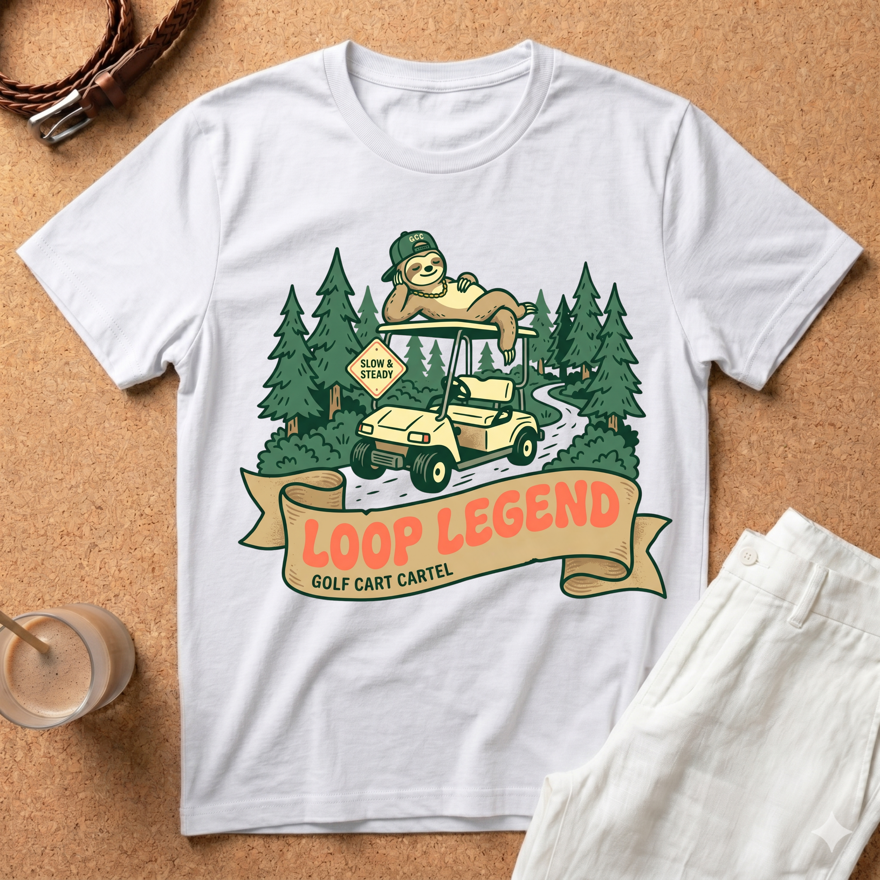 Loop Legend Golf Cart T-Shirt — Funny Mini Golf / Putting Course Shirt